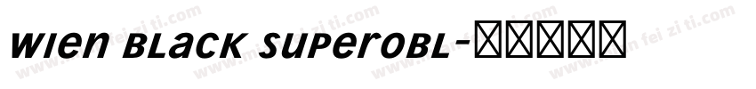 Wien Black Superobl字体转换